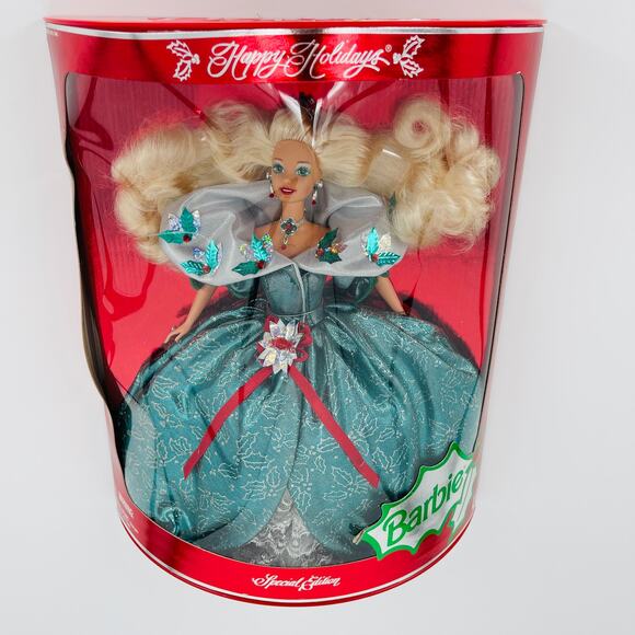 Happy Holidays 1995 Special Edition Mattel Barbie Doll - NRFB/NIB - Picture 1 of 16